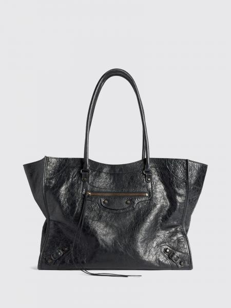 Balenciaga Le City Studded Arena Lambskin Tote Bag