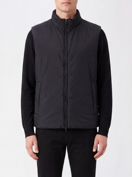 High Neck Water-Repellent Padded Gilet Herno in Recycled Nylon