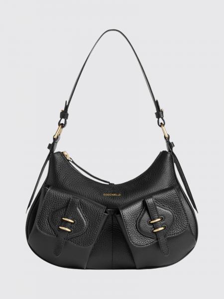 Mavery Grained Leather Shoulder Bag Coccinelle with Zip Closure