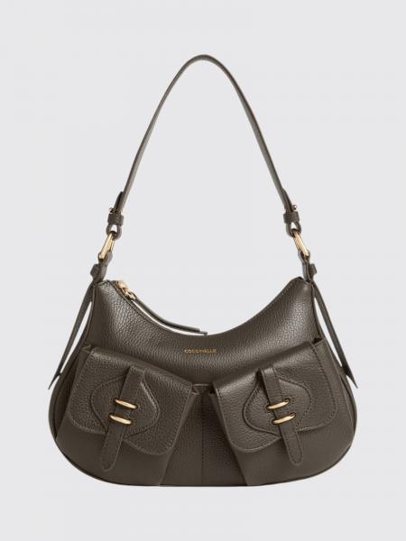 Mavery Grained Leather Shoulder Bag Coccinelle with Zip Closure
