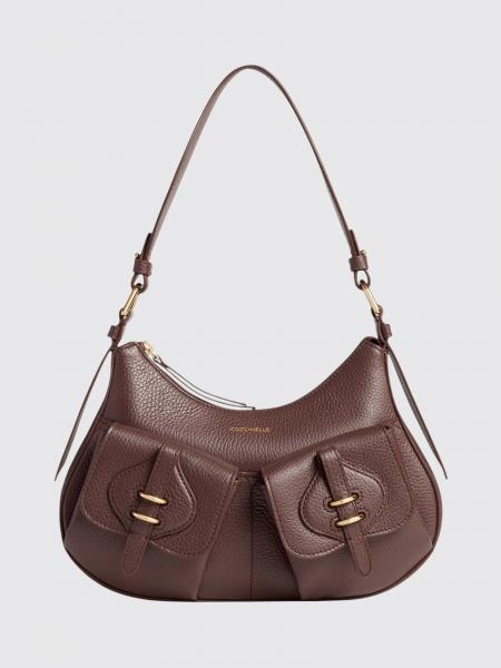 Mavery Grained Leather Shoulder Bag Coccinelle with Zip Closure