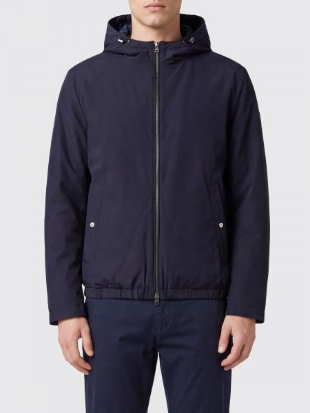 Padded Nylon Windbreaker Jacket Herno with Hood and Elasticated Hem