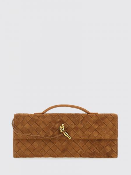 Pochette Andiamo Bottega Veneta en cuir suédé Intrecciato