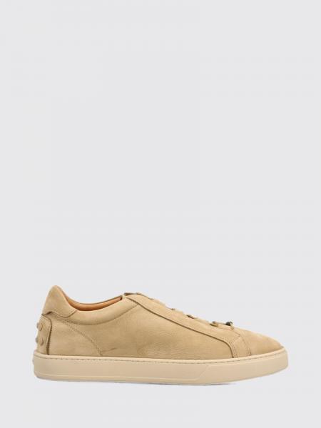 TOD'S 힐 곰미니 스웨이드 가죽 슬립온 스니커즈