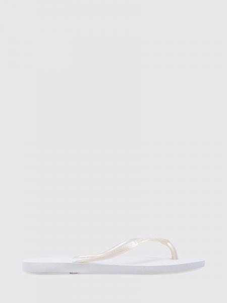 Slim Rubber Thong Sandals Havaianas with Low Heel and Tone-on-Tone Logo