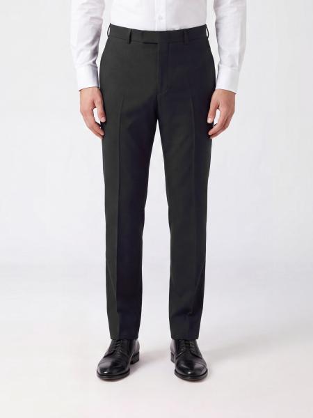 Tom Ford Slim Fit Tailored Wool Trousers with Off-Center Closure