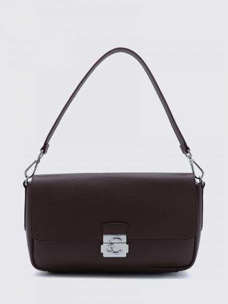 C-Me Lock Schultertasche von Coccinelle aus genarbtem Leder mit Schnallenverschluss