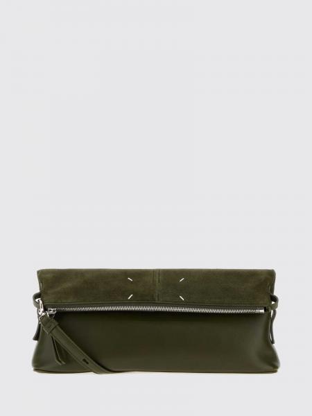 5AC Clutch von Maison Margiela aus Kalbs- und Wildleder mit Schultergurt