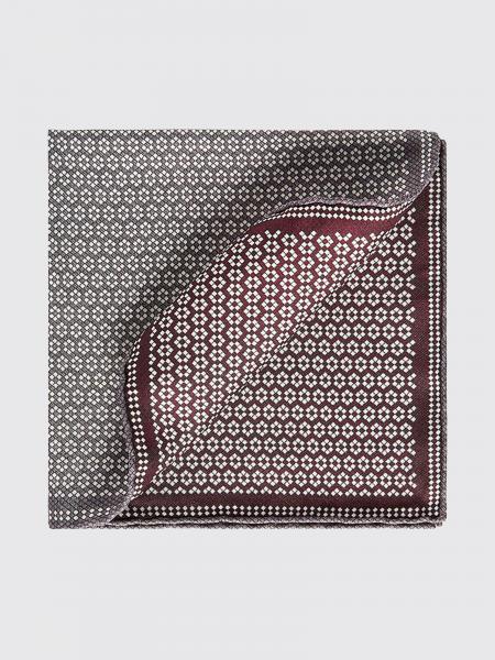 Abstract Print Pure Silk Pocket Square Brunello Cucinelli