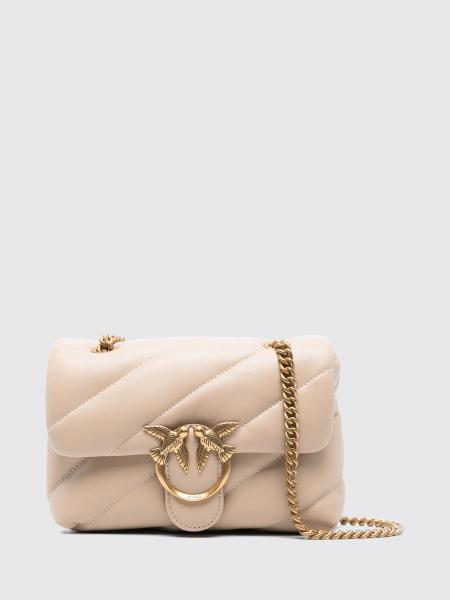 Pinko Classic Love Bag Puff Mini Bag in Quilted Nappa with Love Birds Buckle