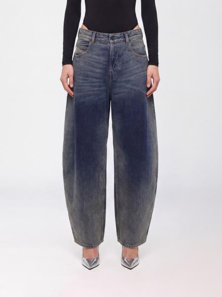 Jean baggy 1987 D-Khelz Diesel taille moyenne en denim de coton et chanvre