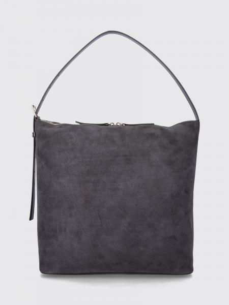 Large Vera Suede Shoulder Bag A.P.C. with Adjustable Handle and Zip Closure