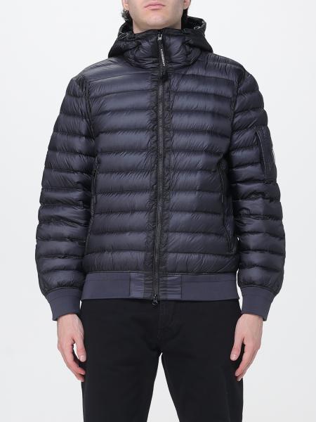 C.P. Company Short Quilted Nylon Puffer Jacket with High Neck