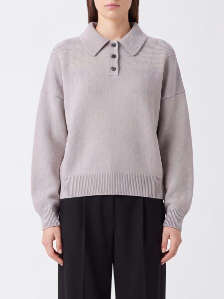 Lisa Yang Relaxed Fit Pure Cashmere Long-Sleeved Knitted Polo