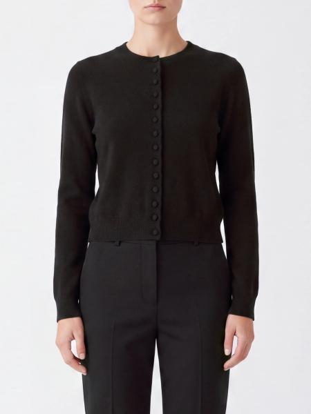 Lisa Yang Slim Fit Pure Cashmere Crewneck Cardigan