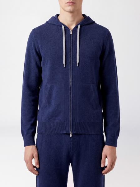 BRUNELLO CUCINELLI ピュアカシミア製 ジップアップフーディー