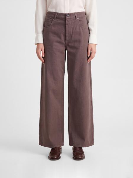 Mid-Rise Wide Leg Jeans Brunello Cucinelli in Cotton Denim