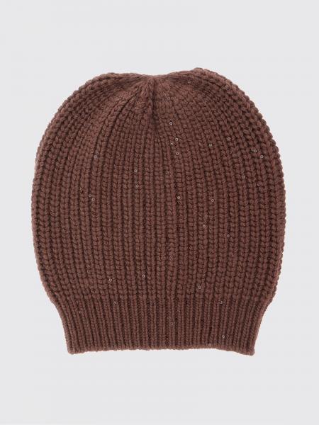 Brunello Cucinelli Cashmere and Silk Beanie with Sequins