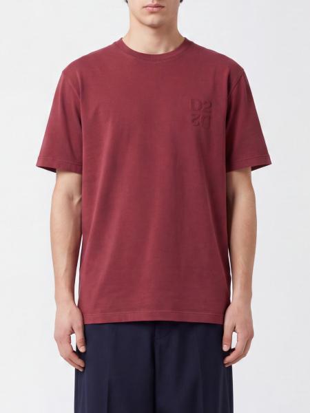 Dsquared2 Baumwoll-T-Shirt mit gepolsterten Schultern und Rundhalsausschnitt