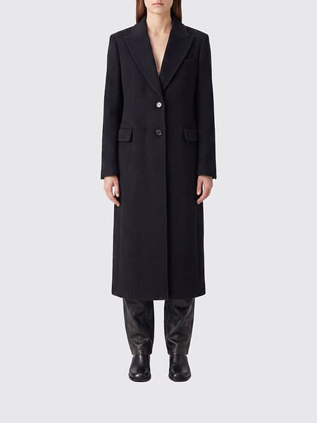 Manteau long Our Legacy à boutonnage simple en laine et mohair mélangés