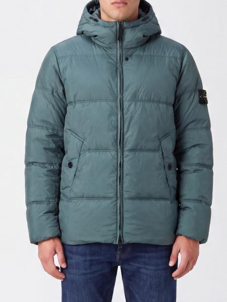 Stone Island Waterproof Nylon Puffer Jacket with Hood and Compass Logo