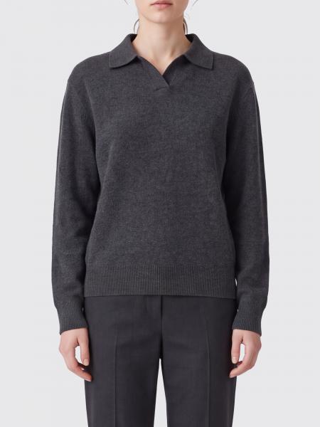 The Row Long-Sleeved Pure Cashmere Knit Polo