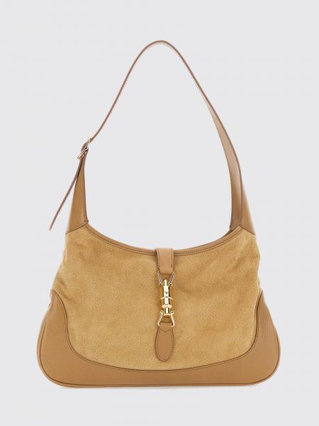 Jackie 1961 Medium Grained Leather Shoulder Bag Gucci with Piston Closure
