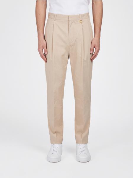 Slim Fit Pleated Stretch-Cotton Tailored Trousers Casablanca