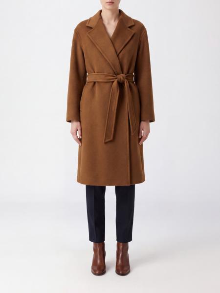 Max Mara Belted Robe Coat in 100% Pure Cashmere