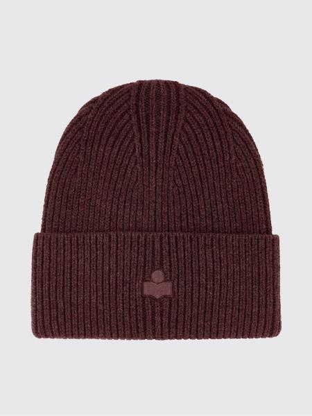 Bonnet beanie côtelé Isabel Marant en mélange de laine et coton avec logo brodé