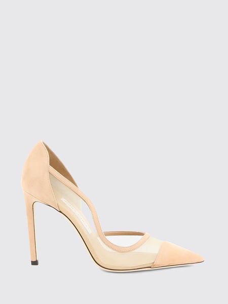 Brigitte Mesh and Suede Pumps Jimmy Choo with High Stiletto Heel