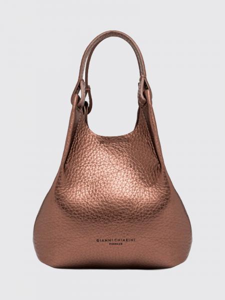 Dua Mini Hammered Leather Handbag Gianni Chiarini with Double Handle