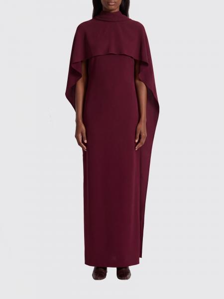 ALBERTA FERRETTI 女士无袖绉纱修身长款晚礼服