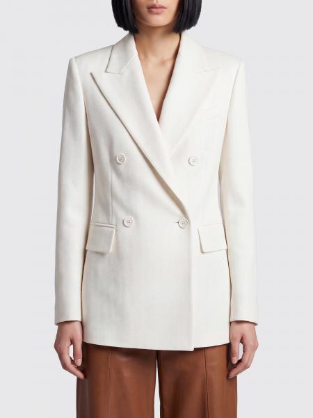 Zweireihiger Crêpe-Blazer Eleventy mit steigendem Revers und Pattentaschen