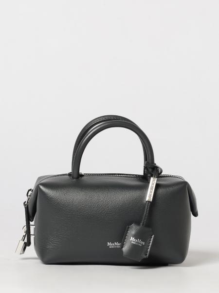 Max Mara Holdall Mini Smooth Leather Boston Bag with Charm