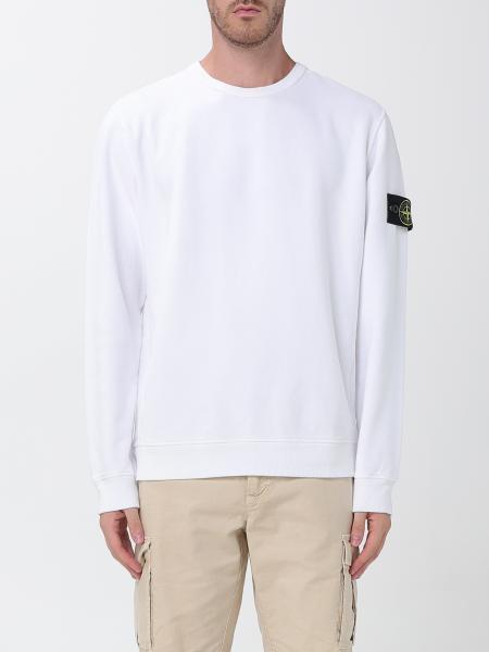 Rundhals-Sweatshirt Stone Island aus Baumwolljersey mit Compass-Logo-Patch