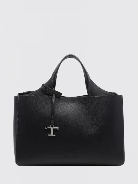 Tod's Hammered Leather Tote Bag with Double Handle and Shoulder Strap