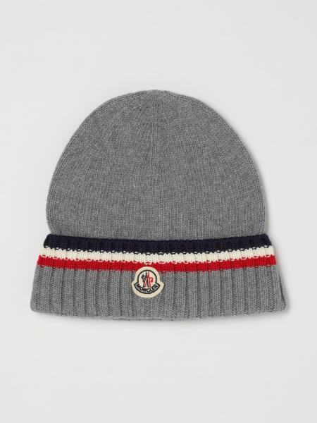 Boy's Multicolor Striped Wool and Cashmere Beanie Hat Moncler