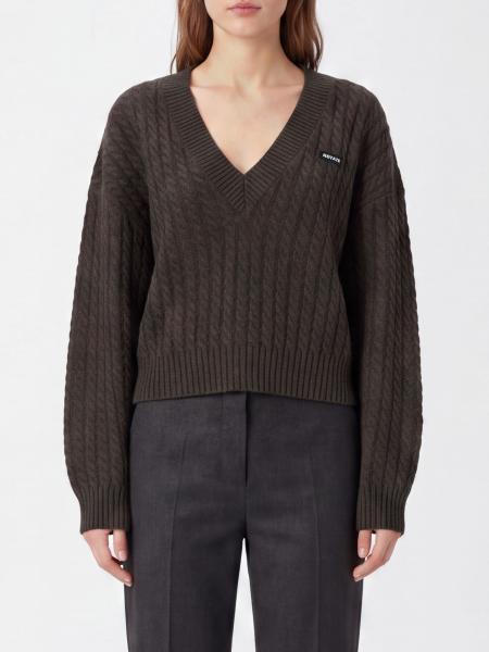 Rotate V-Neck Merino Wool and Cashmere Jumper with Dropped Shoulders