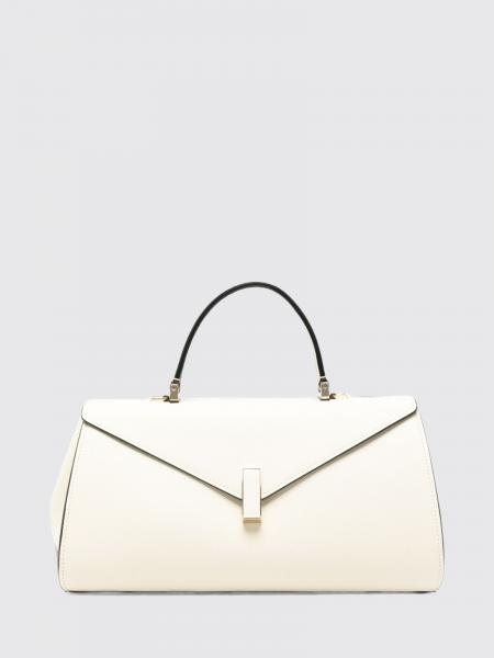 Iside Grained Calf Leather Top Handle Bag Valextra with Shoulder Strap