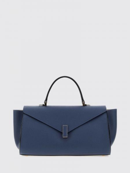 Iside Grained Calf Leather Top Handle Bag Valextra with Shoulder Strap