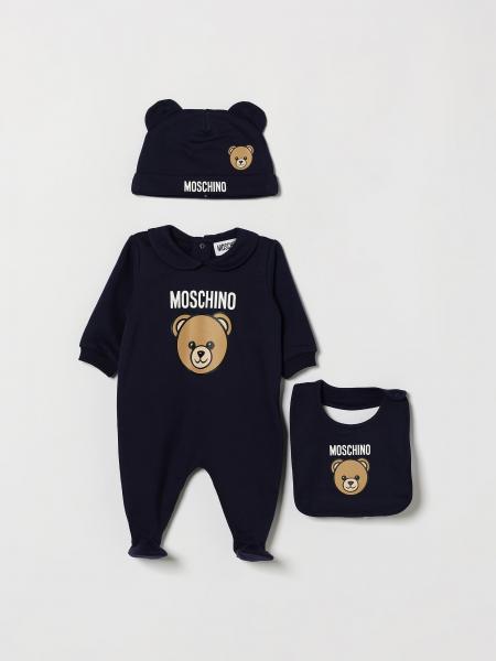 Set regalo da 3 pezzi Moschino da bambino in cotone con stampa Teddy Bear
