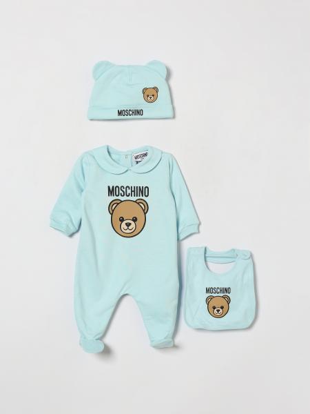 Set regalo da 3 pezzi Moschino da bambino in cotone con stampa Teddy Bear