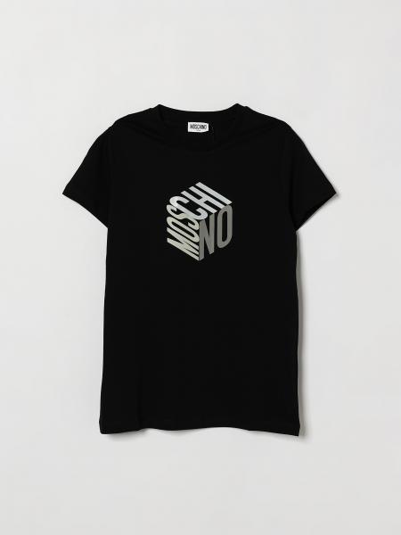 MOSCHINO 男童对比色标志棉质 T 恤