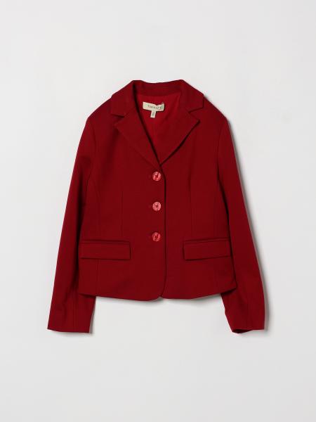 Twinset Single-Breasted Viscose Blend Blazer for Girls with a Lapel Collar