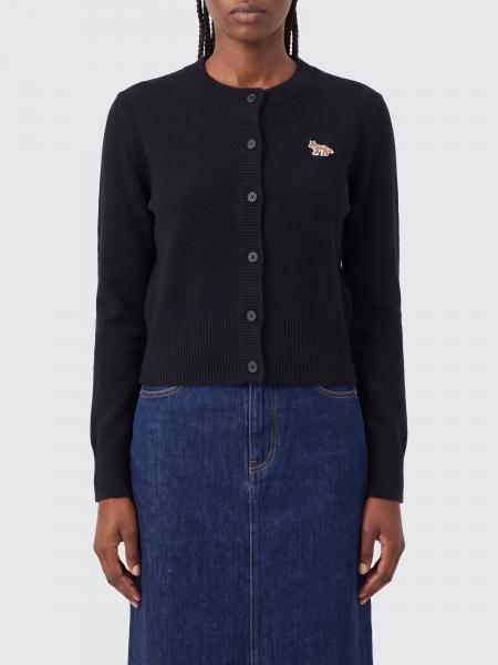 Maison Kitsuné Chillax Fox Logo Patch Merino Wool Cardigan