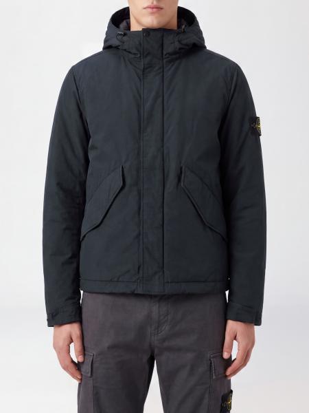 Veste coupe-vent Stone Island en nylon recyclé avec capuche et logo Compass