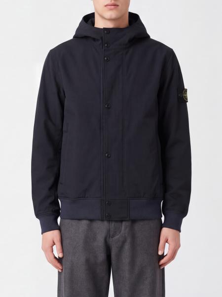 Stone Island Hooded Bomber Jacket in Water-Repellent Stretch Tech Fabric