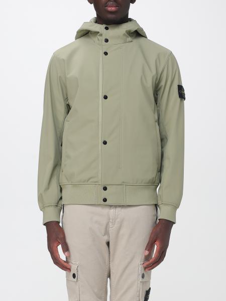 Stone Island Hooded Bomber Jacket in Water-Repellent Stretch Tech Fabric