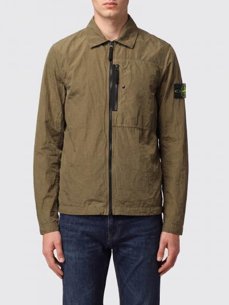 Hemdjacke Stone Island aus recyceltem Econyl®-Nylon mit Reißverschluss